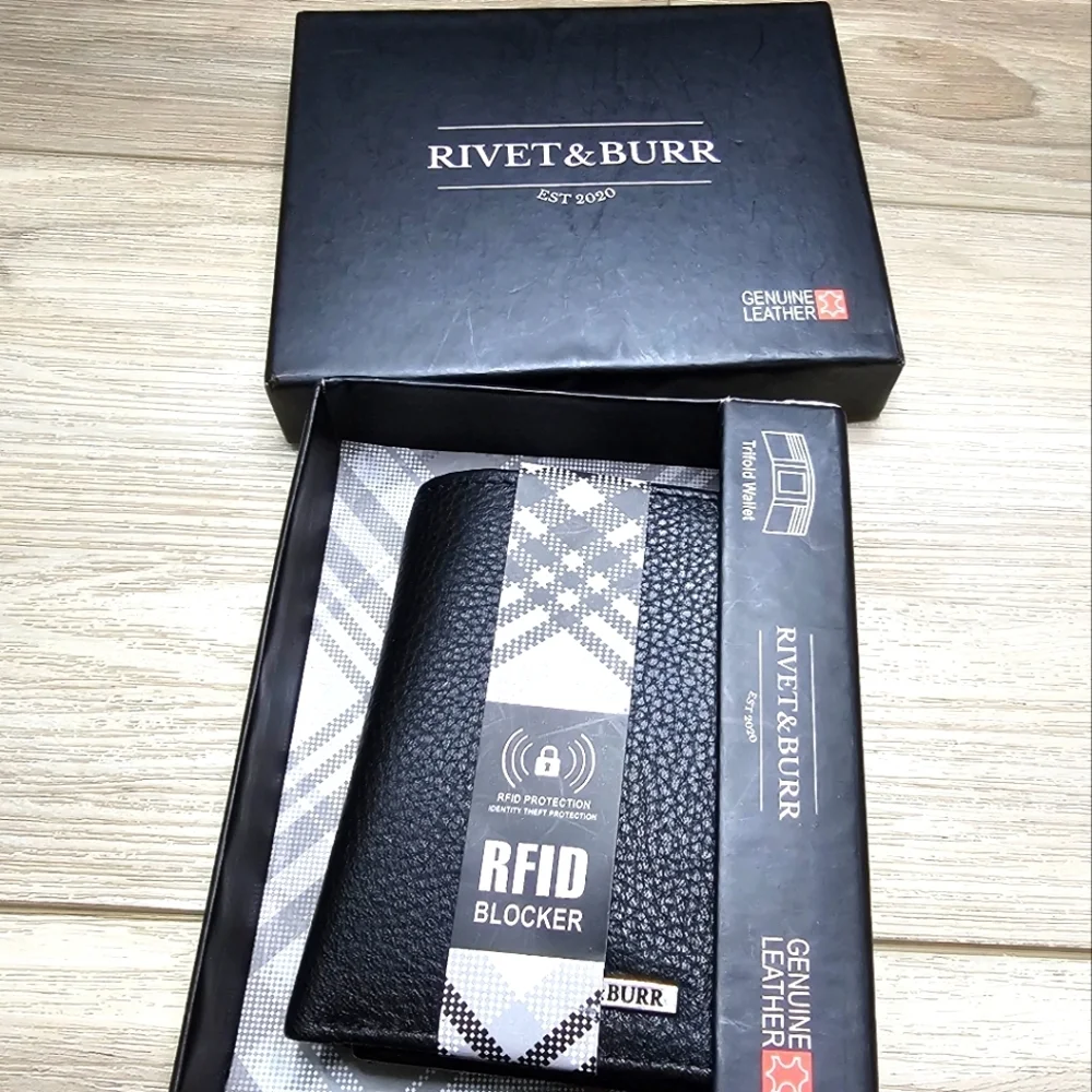 RIVET & BURR RFID Blocker Mens Wallet